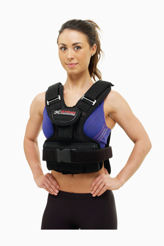 Xplode Weighted Vest Black 10kg 11 Pockets